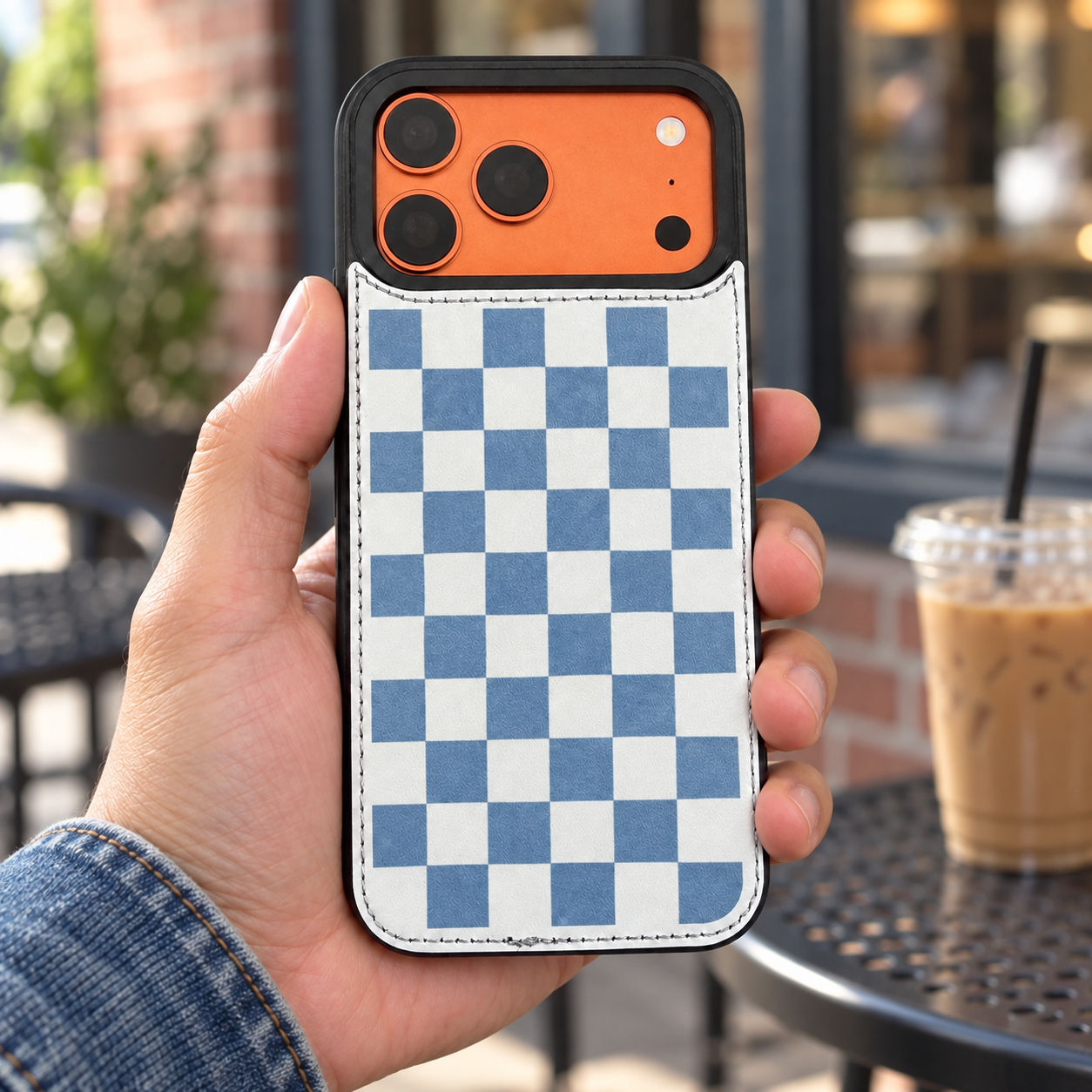 LEATHER WALLET CARD PHONE CASE