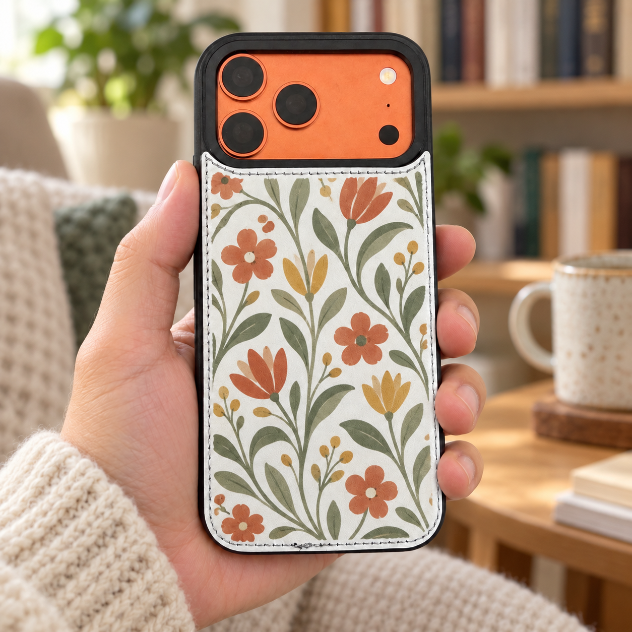 LEATHER WALLET CARD PHONE CASE