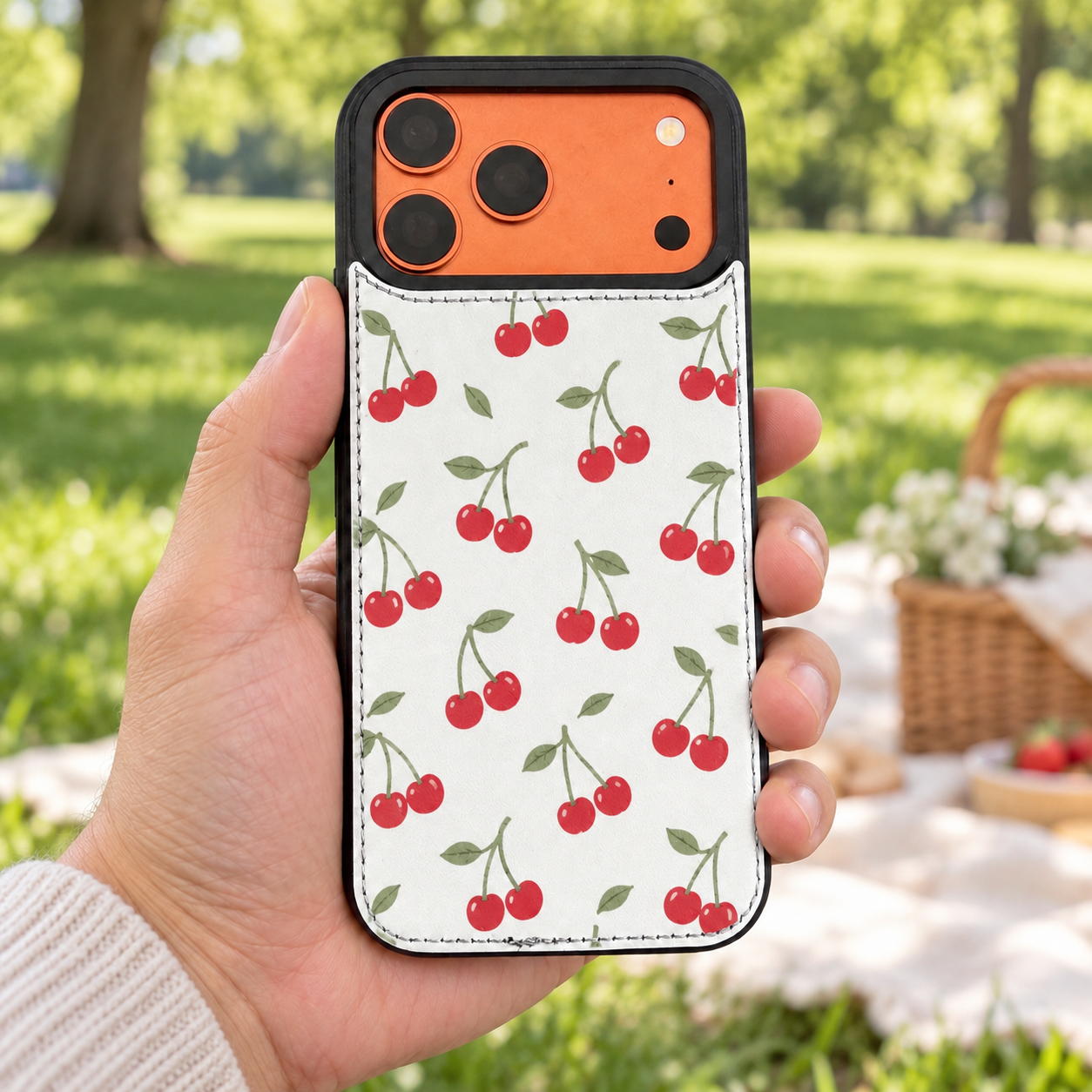 LEATHER WALLET CARD PHONE CASE